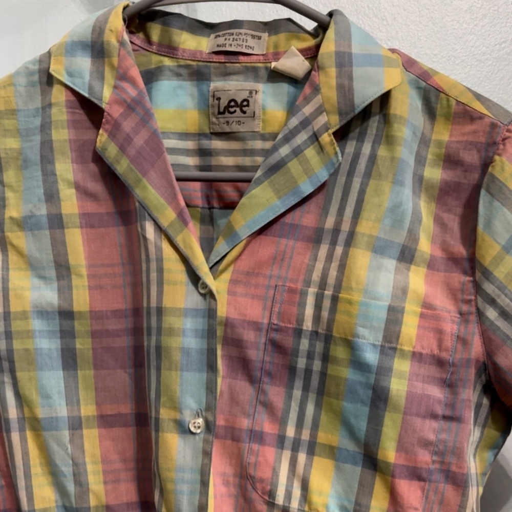 Vintage 80s Lee Plaid Shirt